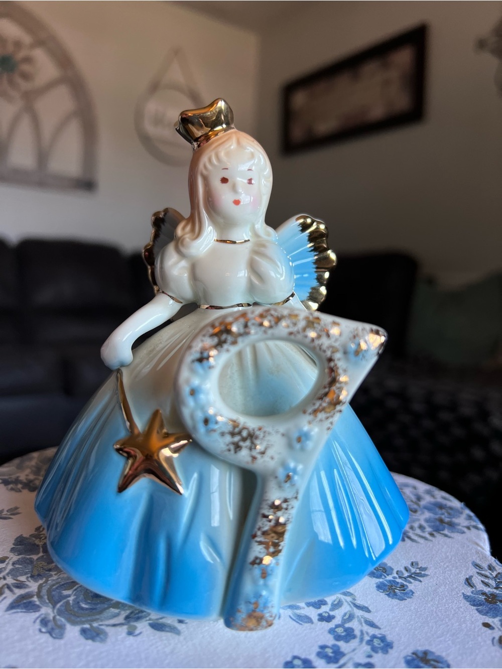 Josef Originals Birthday Girl Age 9 Blue Angel Figurine Dakin w Original Tag